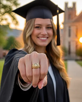 Anillo de generación en oro, por carrera